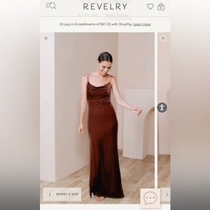 Revelry Skye Velvet Dress in Terracotta: Unaltered, Size 6, Petite Length